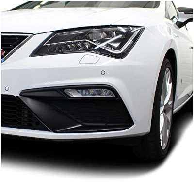 Abbildung von Folie Dekor für Spoiler Flap Wing Stoßstange Front Splitter Selbstklebend Passgenau Kfz Auto Zubehör (Schwarz Glanz, Facelift (D049))