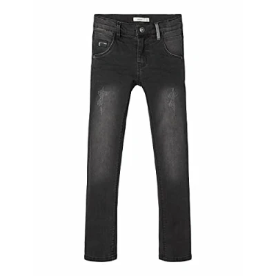Abbildung von NAME IT Jungen Skinny Fit Jeanshose mit Zierrissen 110