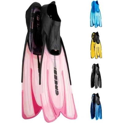 Abbildung von Cressi Agua Unisex Premium Flossen Self Adjusting zum Tauchen, Apnoe, Schnorcheln und Schwimmen, Rosa, 39/40