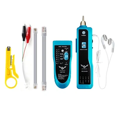 Abbildung von JENABOM 7 in 1 Netzwerk Tools Wartungskit, RJ45 Professioneller Patchkabel Tester CAT5 CAT6 Kabel Test Kit LAN Kabeltester für DIY Heimcomputer Netzwerkkabel Wartungstester