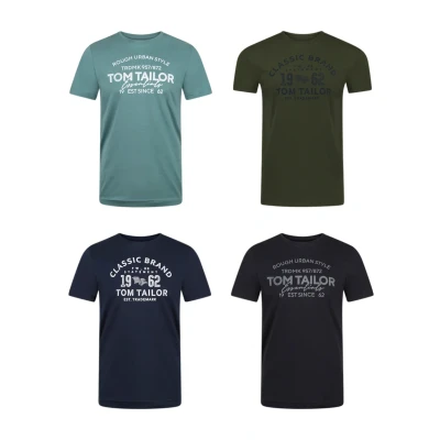 Abbildung von TOM Tailor 4 PACK Tshirt print, Herren, Größe: XXL, Woodland green