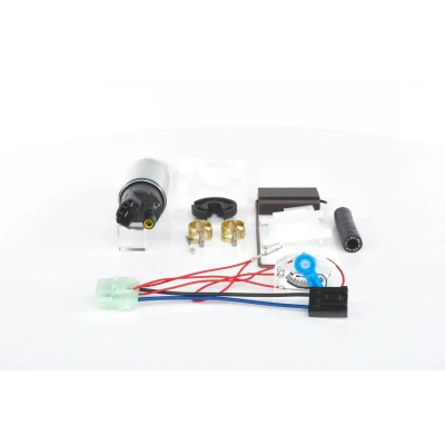 Abbildung von BOSCH 0 986 580 965 Kraftstoffpumpe elektrisch mit Anbaumaterial Anschlussteilen