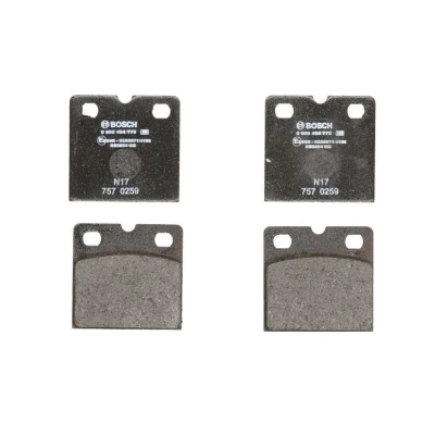 Abbildung von BOSCH 0 986 494 775 Bremsbelagsatz Low Metallic JAGUAR: XJ Saloon, XK Convertible, S Type, AUDI: R8 Coupe