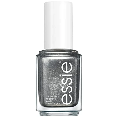 Abbildung von essie Nagellack mit schimmerndem Finish für farbintensive Fingernägel, Nr. 814 jingle belle, Silber, 1 x 13,5 ml
