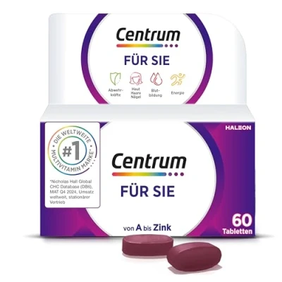 Abbildung von Centrum für Sie, 60 St. Hochwertiges Nahrungsergänzungsmittel speziell Frauen zur täglichen Komplettversorgung mit Mikronährstoffen Verpackung kann variieren