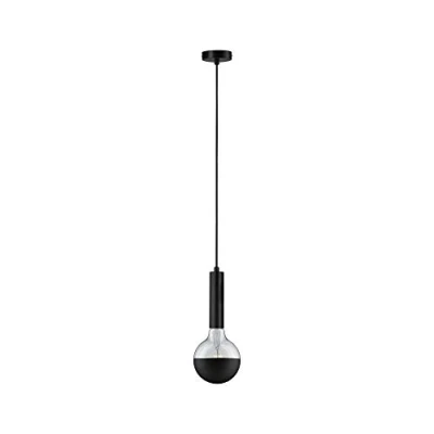 Abbildung von Paulmann 79757 Neordic Pendelleuchte Kine max. 60 Watt Hängelampe Schwarz Deckenlampe Metall Hängeleuchte E27 ohne Leuchtmittel