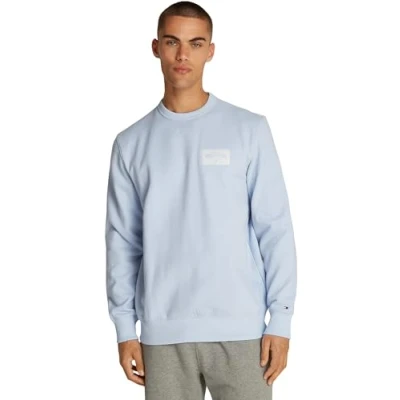 Abbildung von Tommy Hilfiger Monotype Label Sweatshirt, Herren, Größe: XL, Breezy blue