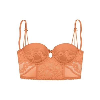 Abbildung von Lascana Corsage Bügel BH, Damen, Größe: 80C, Tangarine