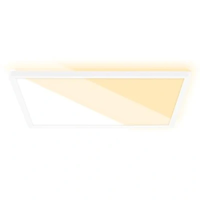 Abbildung von BRILONER LED Deckenlampe für Wohnzimmer, Deckenleuchte flach, Lampe, Wohnzimmerlampe, Panel, Lichtfarbe einstellbar, Backlight, Weiß