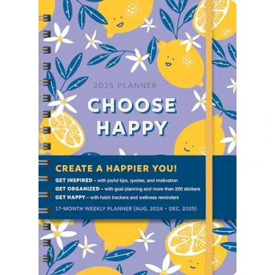 Abbildung von 2025 Choose Happy Planner: August 2024 December (Inspire Instant Happiness Calendars &amp; Gifts)