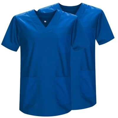 Abbildung von MISEMIYA Packung 2 STK. SANITÄRE CASACA Unisex Uniformen UNIFORM MEDIZINISCHE Ref. 817 * 3XL, Blau 37 21