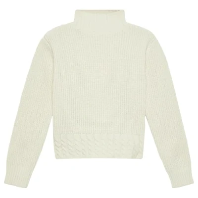 Abbildung von s.Oliver Junior Mädchen Pullover Ivory Langarm Rollkragen Zopfmuster Polyester 100% Herbst/Winter