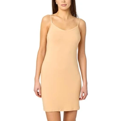 Abbildung von Merry Style Damen Unterkleid Unterrock verstellbare Träger MS10 315 (Nude, L)