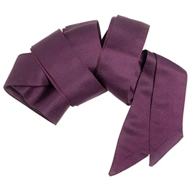 Abbildung von Maya Deluxe Women&#039;s Womens Ladies Satin Sash Waist Tie Ribbon Bow Accessory for Bridesmaids Bridal Wedding Prom Evening Occasion Belt, Berry, S M