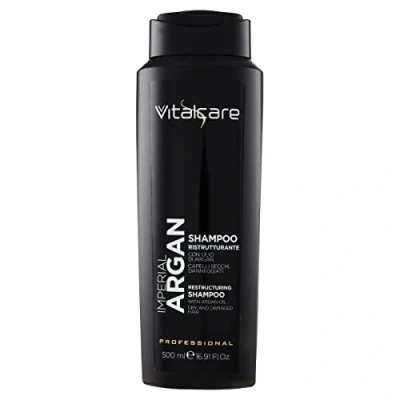 Abbildung von Vitalcare Imperial Argan Restrukturierendes Shampoo, für trockenes und strapaziertes Haar, Shampoo mit Arganöl, 500 ml