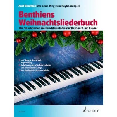 Abbildung von Benthiens Weihnachtsliederbuch: Die 50 schönsten Weihnachtsmelodien für Keyboard und Klavier. Keyboard/Klavier. Liederheft. (Der neue Weg zum Keyboardspiel)