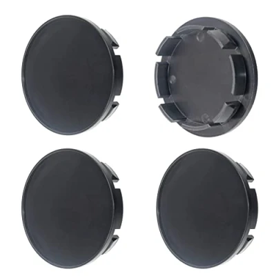 Abbildung von Set 4 Stück x 63mm Nabenkappen Radkappen Kappen Felgenkappen (Ohne Abdeckung, SCHWARZ)