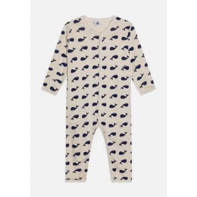Abbildung von Petit Bateau BABY DORS BIEN SANS Pieds Unisex Pyjama für Kinder, Größe: 86, Montelimar/medieval