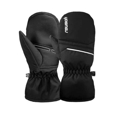Abbildung von Reusch Alan Junior Mitten warme, weiche, windabweisenden und atmungsaktive Fäustlinge Fausthandschuhe Winterhandschuhe Skihandschuhe für Kinder Kids Jugendliche Mädchen Jungen