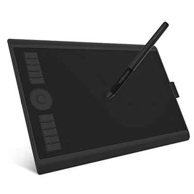 Abbildung von GAOMON M10K PRO 10 X 6,25&quot; Zeichentablett mit Touch Ring, arbeitet AP32 Battrielosem Stift, kompatibel Windows/Mac/Android Handy