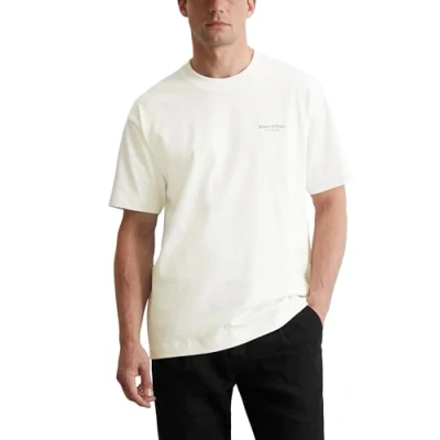 Abbildung von Marc O&#039;Polo Short Sleeve CREW NECK Artwork Tshirt print, Herren, Größe: XXL, Egg white
