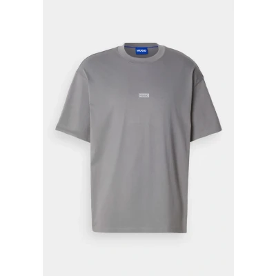 Abbildung von HUGO Nalono Tshirt print, Herren, Größe: XXL, Medium grey