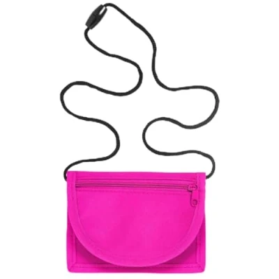 Abbildung von minimutz Kinder Geldbeutel Junge Mädchen Geldbörse zum Umhängen Portemonnaie mit Sichtfenster für Busausweis Brustbeutel Schulanfang (pink)