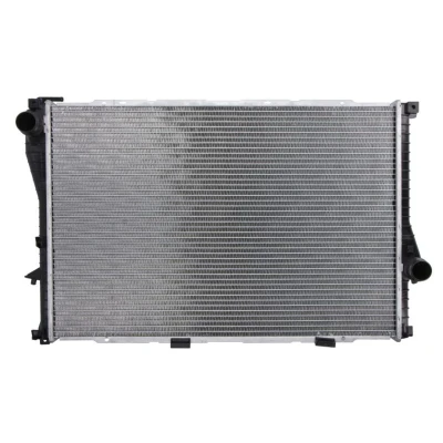 Abbildung von PRASCO BWA2235 Kühler, Motorkühlung Aluminium 650 438 42 mit Schnellkupplungen Kühlrippen gelötet BMW: 5 Saloon, Touring, 7