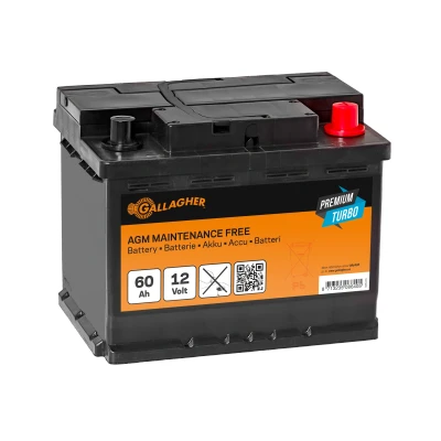 Abbildung von Gallagher Premium Turbo AGM Weidezaunakku 12V/60 Ah