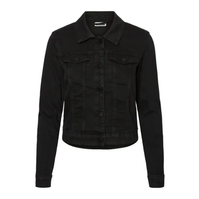 Abbildung von Noisy May Nmdebra Jacket Jeansjacke, Damen, Größe: Small, Black