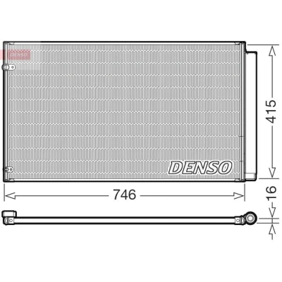 Abbildung von DENSO DCN51017 Klimakondensator