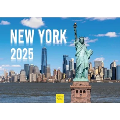 Abbildung von Edition Seidel Premium Kalender New York 2025 Format DIN A4 Wandkalender USA Amerika Big Apple Manhattan Empire State Building Metropole Skyline