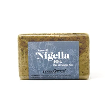 Abbildung von Aleppo Seife mit Schwarzkümmelöl 10% Nigella Sativa Naturseife 125 gr.