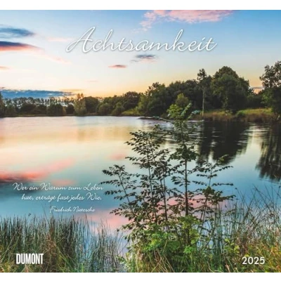 Abbildung von DUMONT Achtsamkeit 2025 Wandkalender, 38x35,5cm, Fotokunst Kalender mit Sinnsprüchen, schönen Bildern und den wichtigsten Feiertagen, Spiralbindung