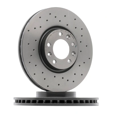 Abbildung von BREMBO 09.C133.1X Bremsscheibe 303,5 28 5 gelocht/innenbel. beschichtet hochgekohlt mit Schrauben PEUGEOT: 508 I SW, 308 SW 2, 5008 II