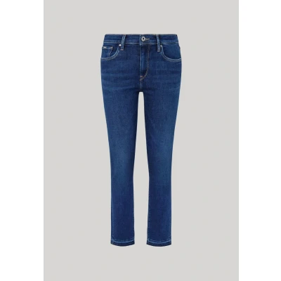 Abbildung von Pepe Jeans Damen High Waist Slim PL204589 Jeans, Blue (Denim CT5), 27W / 30L