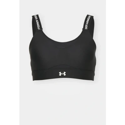 Abbildung von Under Armour Infinity High Sport BH Damen Schwarz, Größe XS A C