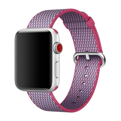 Abbildung von Apple Woven Nylon Watch 38mm / 40mm 41mm Berry MQVD2ZM/A