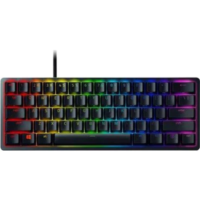 Abbildung von Razer Huntsman V2 Tenkeyless (Red Switch) Optische Gaming Tastatur ohne Ziffernblock (Lineare Switches, Doubleshot PBT Tastenkappen, Handballenauflage) QWERTZ DE Layout Schwarz
