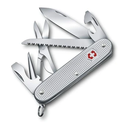 Abbildung von Victorinox Schweizer Taschenmesser, Farmer X, Swiss Army Knife, Multitool, 10 Funktionen, Klinge, Schraubendreher 3 mm, Kapselheber