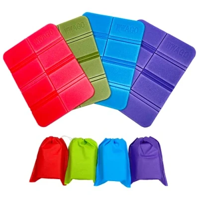 Abbildung von INSANYJ Faltbares Sitzkissen Outdoor Wasserfest Erwachsene, 4 Stück Sitzunterlage Kinder Wasserdicht Thermo Faltbar, Sitzmatte für Garten Picknick Freien Wander Camping