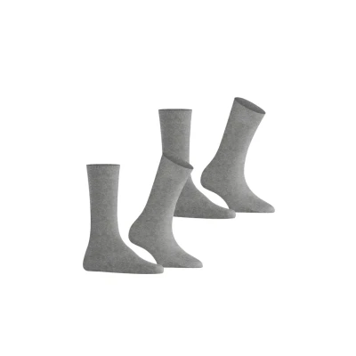 Abbildung von Burlington Everyday 2PACK Onesize Socken, Damen, Größe: 36 41, Hellgrau