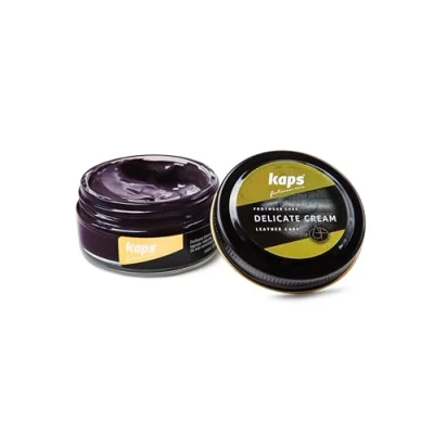 Abbildung von Kaps Schuhcreme für Glattes und Genarbtes Leder Schuhpflege Delicate Cream (154 Aubergine Aubergine)