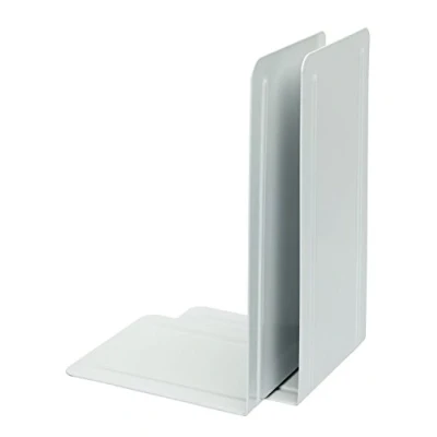 Abbildung von ALCO Albert 4303 10 Buchstützen aus Metall, 1 Paar, 130 x 240 140 mm, weiß