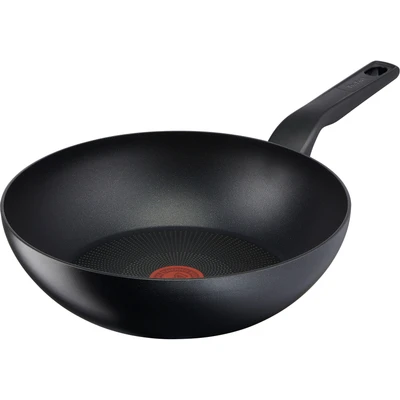 Abbildung von Tefal Wok »Titanium Force Pfanne, Induktion, Ø 28 cm«, Aluminium, extra haltbare Antihaft Beschichtung, Thermo Signal, tiefe Form