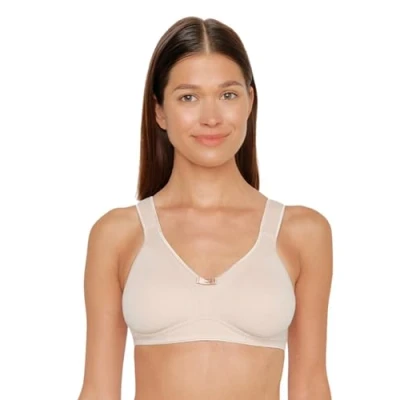 Abbildung von Susa Damen Topsy Beha voor dames, zonder beugel B gelloser BH, Braun (Cappuccino 103), 95D EU