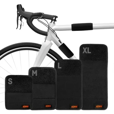 Abbildung von HENMI Fahrrad Rahmenschutz 4er Set,Carbon Fahrradträger,Fahrrad Transportschutz,Transportschutz Passend für Thule Zubehör