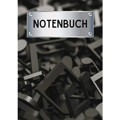 Abbildung von Notenheft Din A4 200 Seiten Blanko Notenbuch Notenblock Musik Schreibheft Notenlinien Manuskript Noten selber schreiben Paperback Notensystem: Jede Menge Noten.