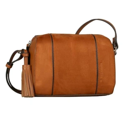 Abbildung von TOM TAILOR Handtasche »Pira«, aus einer Kombination von weichem Suede und genarbtem Lederimitat