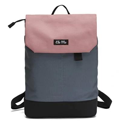 Abbildung von Ela Mo Rucksack Damen Daypack schön u. durchdacht Laptop Rucksäcke für Frauen Anti Diebstahl Tasche Schule, Uni, Business (Salmon)